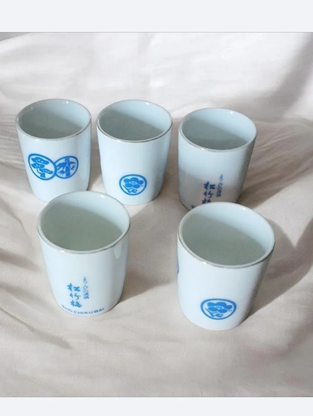 Sho Chiku Bai Ceramic Sake Cups | 5ct